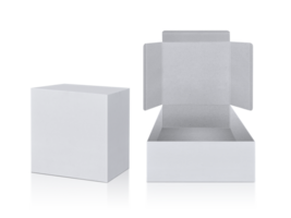 ouvert vide papier carton boîte, transparent Contexte png