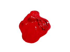 röd borsta stroke, transparent bakgrund png