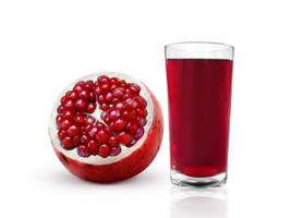 granatäpple juice och granatäpple frukt, transparent bakgrund png