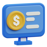 banque site Internet 3d icône conception pour affiche bannière png