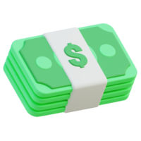 Money 3D icon design for poster banner png
