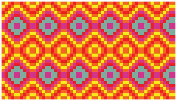 Seamless Repeatable Abstract Tribal Pattern Background that is seamless and repeats.  Ethnic Seamless Repeatable Pattern pixelation background in contras color