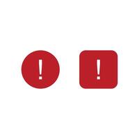 Exclamation mark and exclamation mark icon. Flat design style eps 10. Caution and warning icon symbol. Graphic design template elements vector