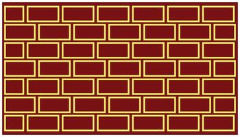 Seamless pattern of golden square tiles on a red background. Light colored simple background illustration. Element design graphic abstract geometric background vector