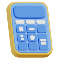 calculadora 3d icono diseño para póster bandera png
