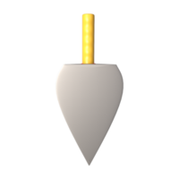 3D Realistic Masonry trowel Tool Rendering png