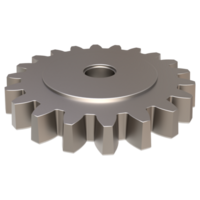 3D Realistic Gear - Precision Engineering in Three Dimensions png