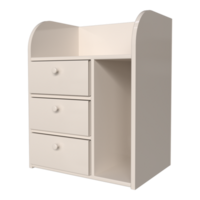 Realistic Bedside Cabinet for interior room design. png