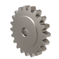 3D Realistic Gear - Precision Engineering in Three Dimensions png