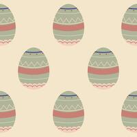 Easter eggs seamless pattern, Easter symbol, decorative vector elements, Easter eggs simple pattern