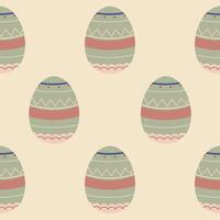 Easter eggs seamless pattern, Easter symbol, decorative vector elements, Easter eggs simple pattern