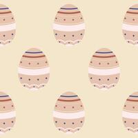 Easter eggs seamless pattern, Easter symbol, decorative vector elements, Easter eggs simple pattern