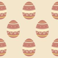 Easter eggs seamless pattern, Easter symbol, decorative vector elements, Easter eggs simple pattern