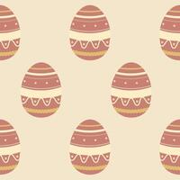 Easter eggs seamless pattern, Easter symbol, decorative vector elements, Easter eggs simple pattern