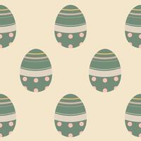 Easter eggs seamless pattern, Easter symbol, decorative vector elements, Easter eggs simple pattern
