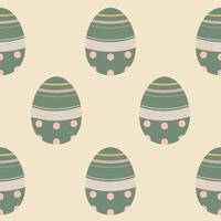 Easter eggs seamless pattern, Easter symbol, decorative vector elements, Easter eggs simple pattern