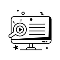 Vector Illustration E Learning Icon