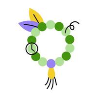 Vector Illustration Prayer Beads  Icon