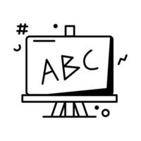 Vector Illustration Whiteboard Icon