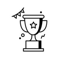 Vector Illustration Trophy Icon