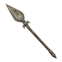 AI generated Ancient war spear isolated on transparent background png