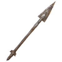 AI generated Ancient war spear isolated on transparent background png