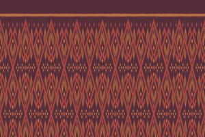 Geometric Ethnic Traditional Oriental Ikat Seamless Pattern on Purple Background.  Vector Illustration embroidery style design for fabric, carpet, textile, wrapping, wallpaper, and background