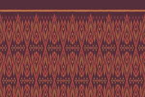 Geometric Ethnic Traditional Oriental Ikat Seamless Pattern on Purple Background.  Vector Illustration embroidery style design for fabric, carpet, textile, wrapping, wallpaper, and background