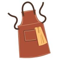 Protective clothing for work garden apron hand vector