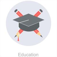 Education and study icon concept vector