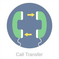 Call Transfer and exchange icon concept vector