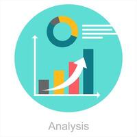 Analysis and report icon concept vector