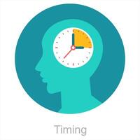 Timing and deadline icon concept vector