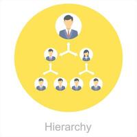 Hierarchy and organization icon concept vector