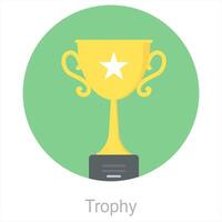 Trophy and award icon concept vector