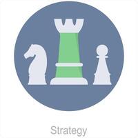 Strategy and plan icon concept vector