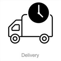 Delivery and parcel icon concept vector