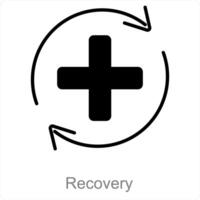 recuperación y Progreso icono concepto vector