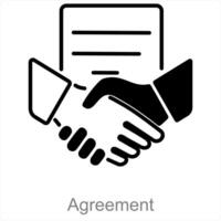 Agreement and deal icon concept vector
