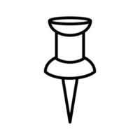 push pin icon vector design template in white background