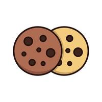 galletas icono vector diseño modelo en blanco antecedentes