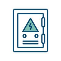 electrical panel icon vector design template in white background