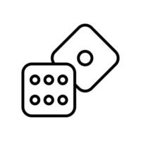 dice icon vector design template in white background