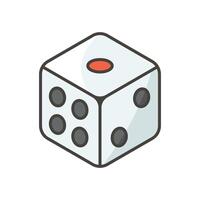 dice icon vector design template in white background