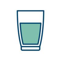 glass of water icon vector design template in white background