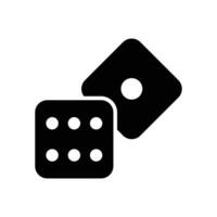 dice icon vector design template in white background