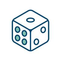 dice icon vector design template in white background