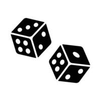 dice icon vector design template in white background