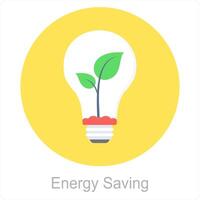 Energy Saving and energy icon concept vector