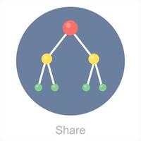 Share and transfer icon concept vector